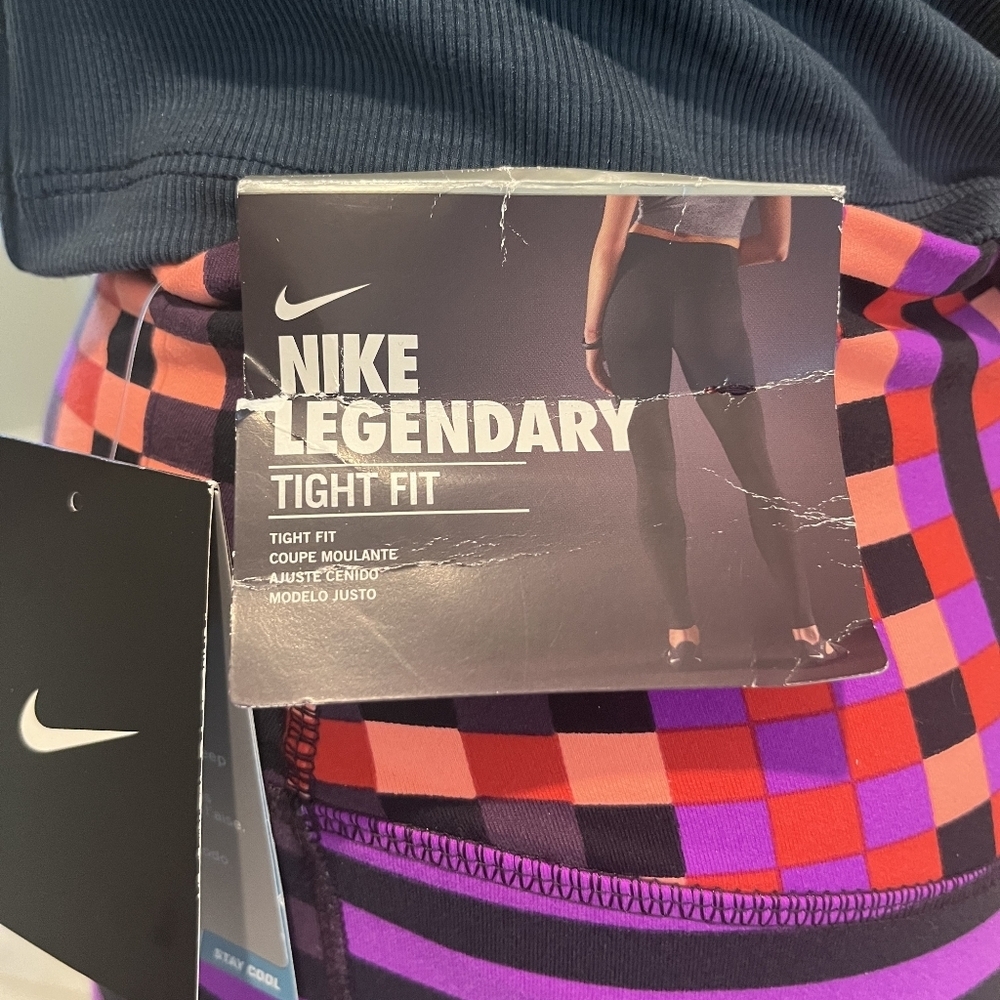 Nike Dry Fit Tight Training Pants in Mulit Colorblock Wicking Fabric. Si… - Picture 13 of 16